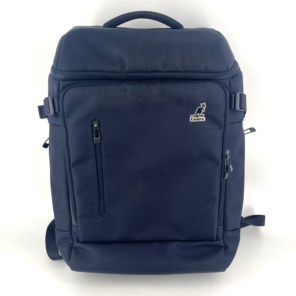 Kangol Connector Padded Backpack W/ Laptop Tech Slot Dark Navy Blue